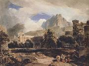 John varley jnr Suburs of an ancient city (mk47) painting